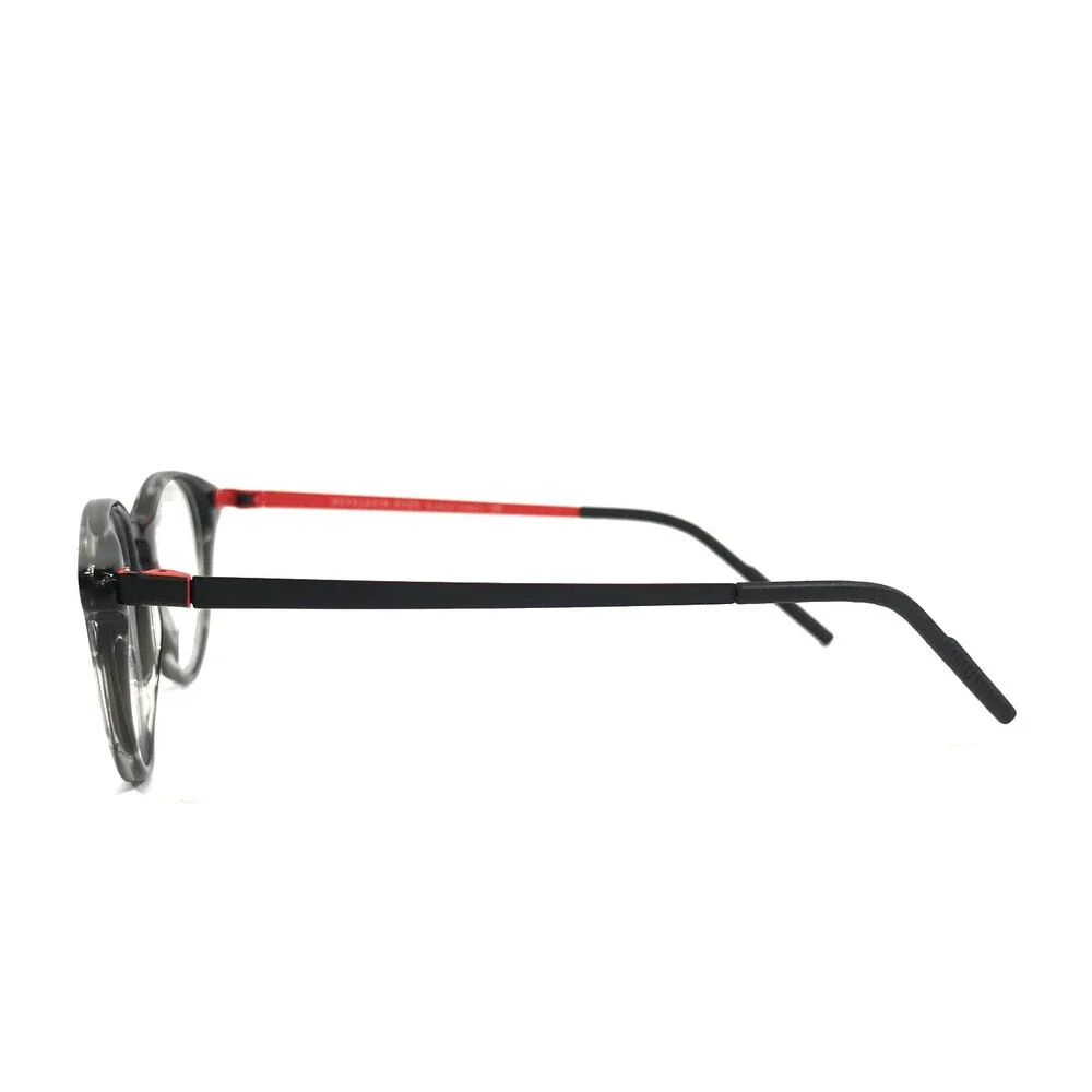 Reykjavik Eyes Eyeglasses Frames 003458 KARLI Col. 1 Black Gray Red 47-21-145